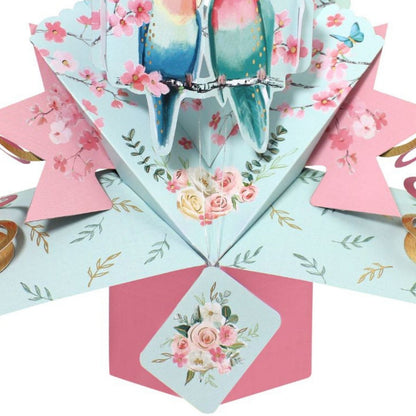 Love Birds Romantic Pop-Up Greeting Card