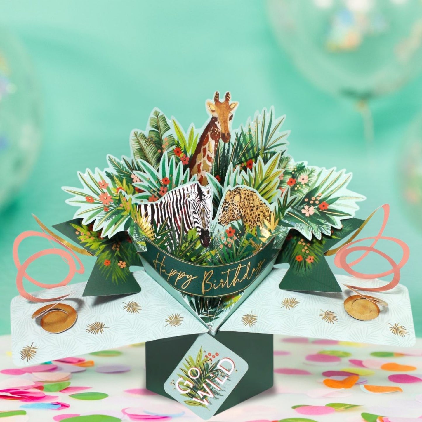 Happy Birthday Jungle Pop-Up Greeting Card