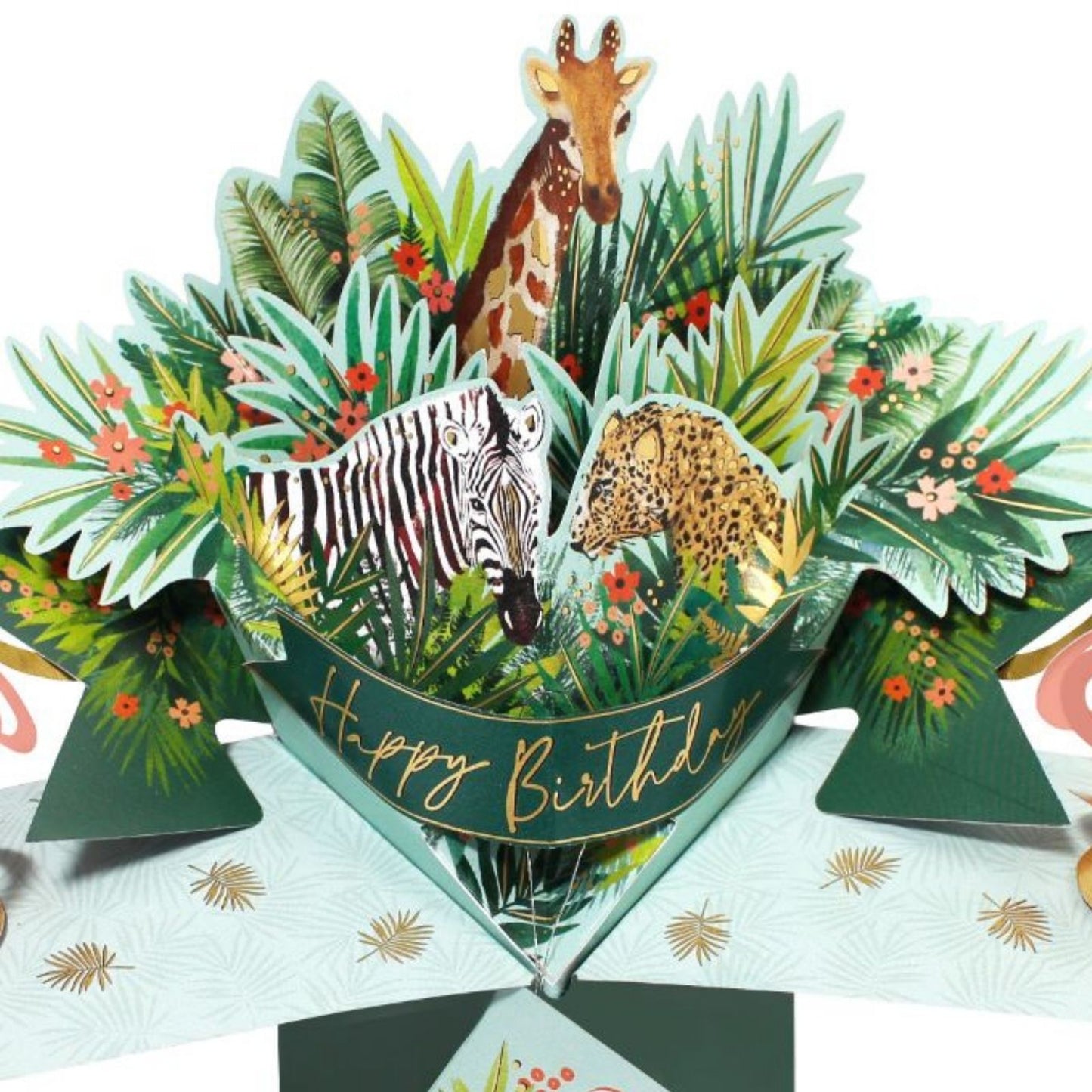 Happy Birthday Jungle Pop-Up Greeting Card