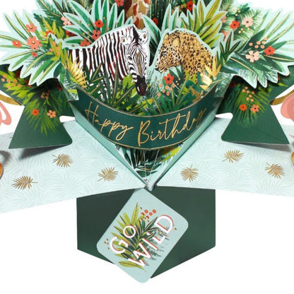 Happy Birthday Jungle Pop-Up Greeting Card