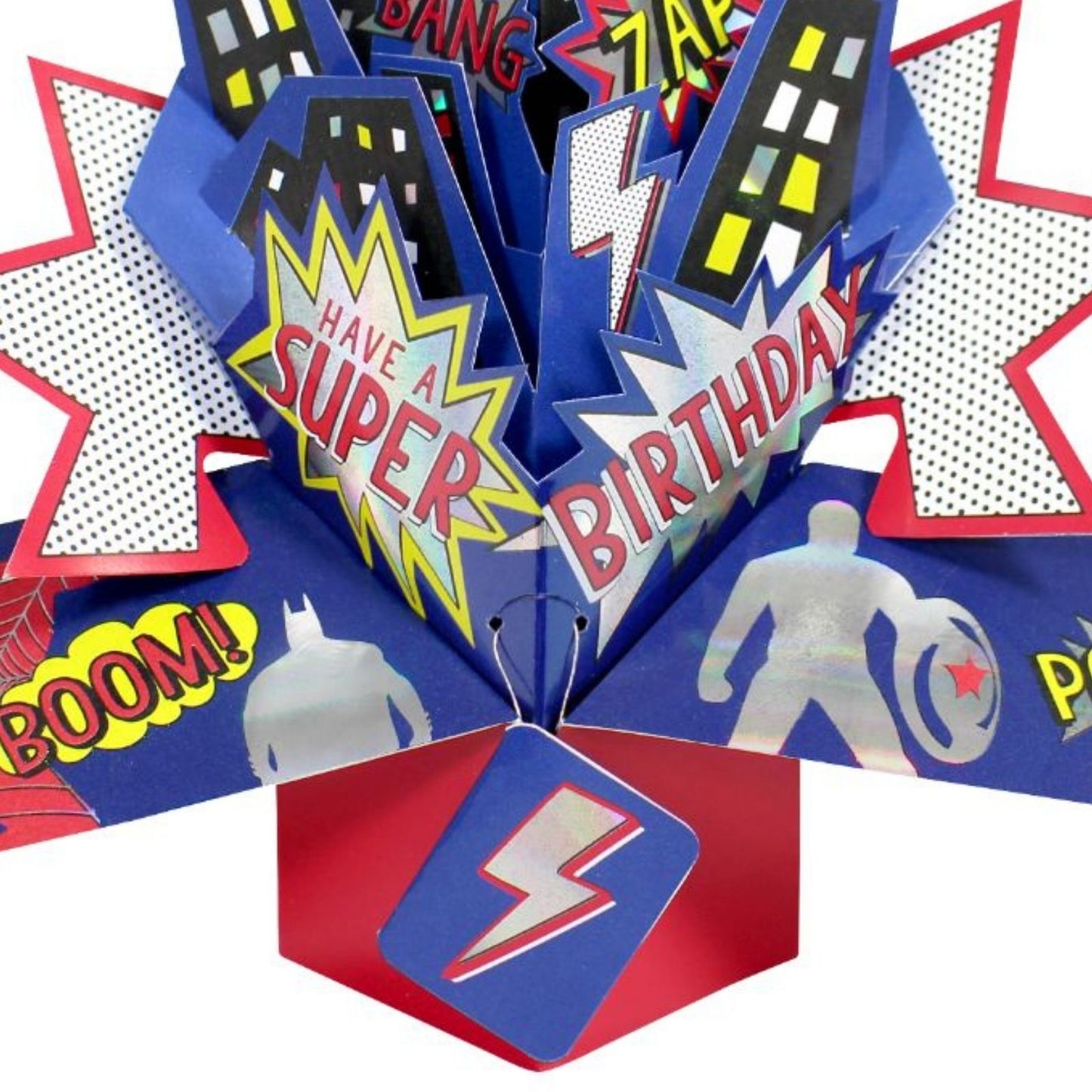 Super Birthday Superhero Pop-Up Greeting Card