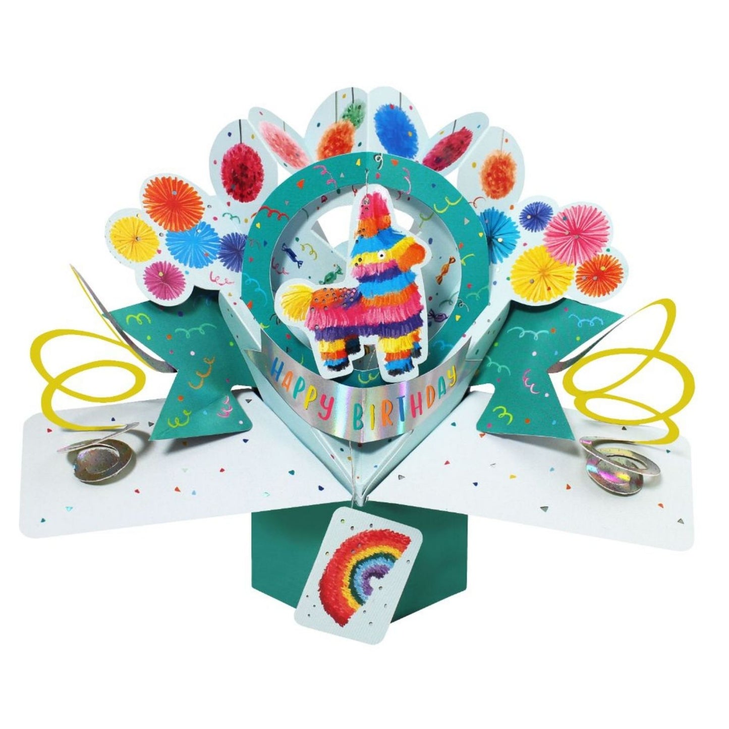 Happy Birthday Pinata Pop-Up Greeting Card