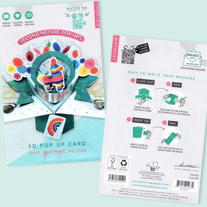Happy Birthday Pinata Pop-Up Greeting Card