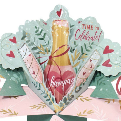 Time To Celebrate Anniversary Pop-Up Greeting Card