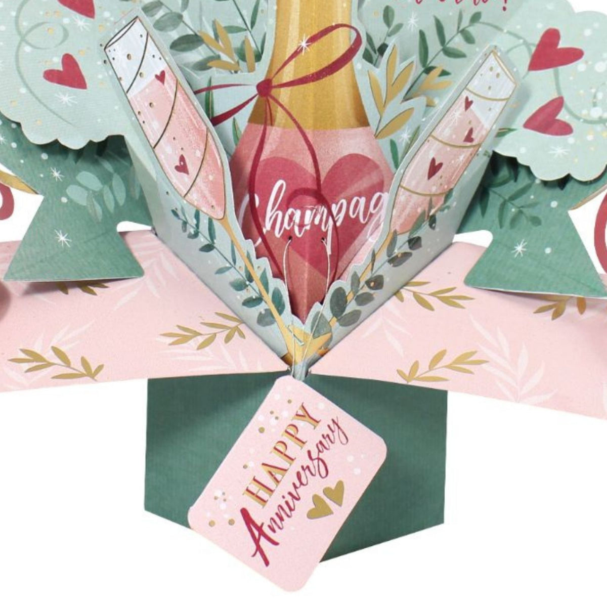 Time To Celebrate Anniversary Pop-Up Greeting Card