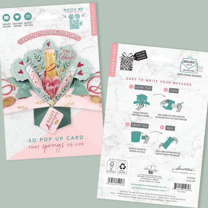 Time To Celebrate Anniversary Pop-Up Greeting Card