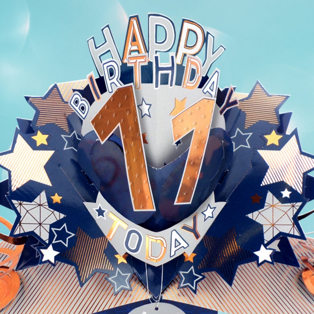 11th Birthday Card Pop Up 3D Happy Birthday Card Age 11 Today 3D For Him