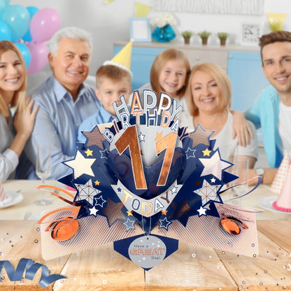 11th Birthday Card Pop Up 3D Happy Birthday Card Age 11 Today 3D For Him