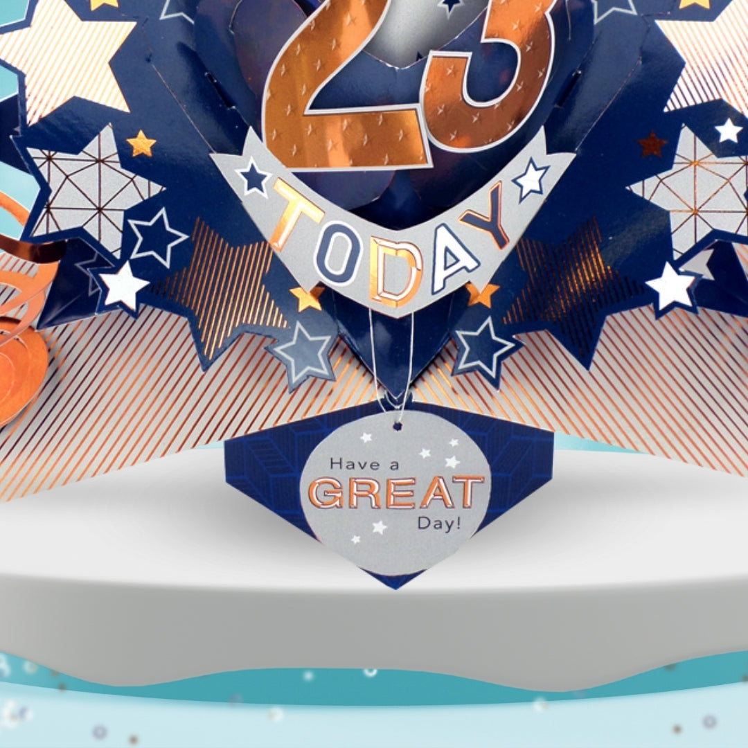 Happy 23rd Birthday 23 Today Pop-Up Greeting Card
