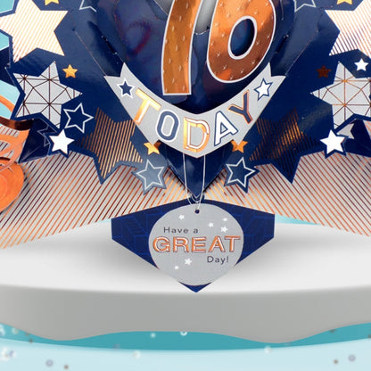 76th Birthday Card Pop Up 3D Happy Birthday Card Age 76 Today 3D For Him