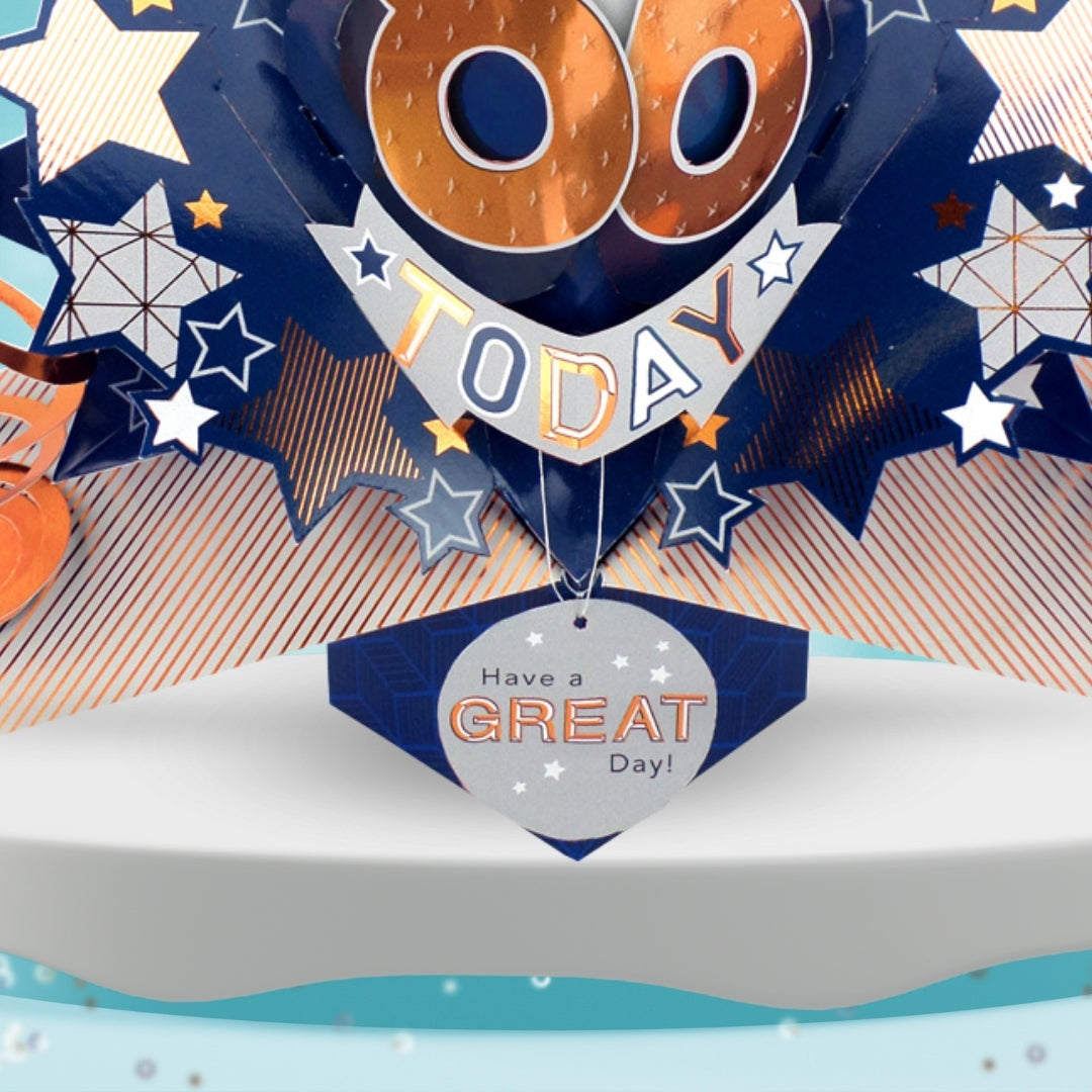 86th Birthday Card Pop Up 3D Happy Birthday Card Age 86 Today 3D For Him
