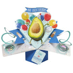 Avo Great Birthday Avocado Pop-Up Greeting Card