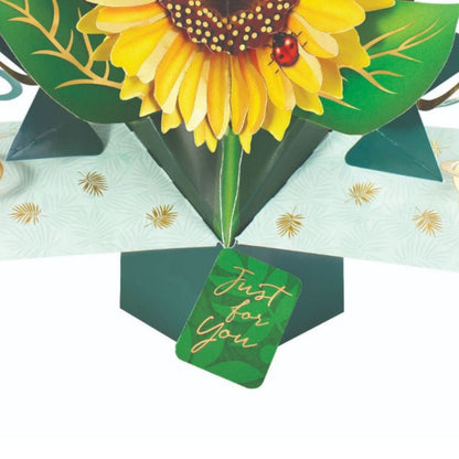 Just For You Sunflower Pop-Up Greeting Card