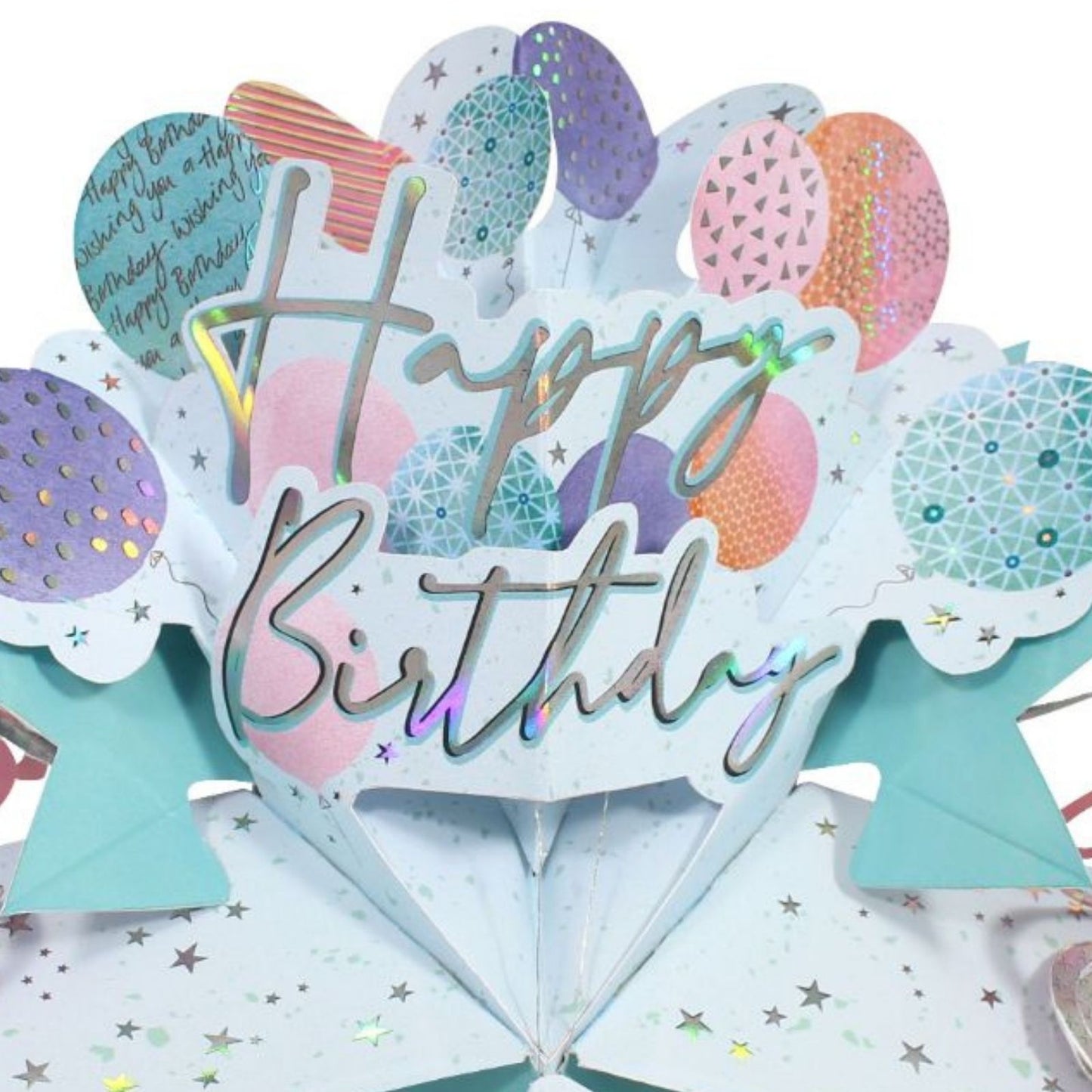 Happy Birthday To You Balloons Pop-Up Greeting Card