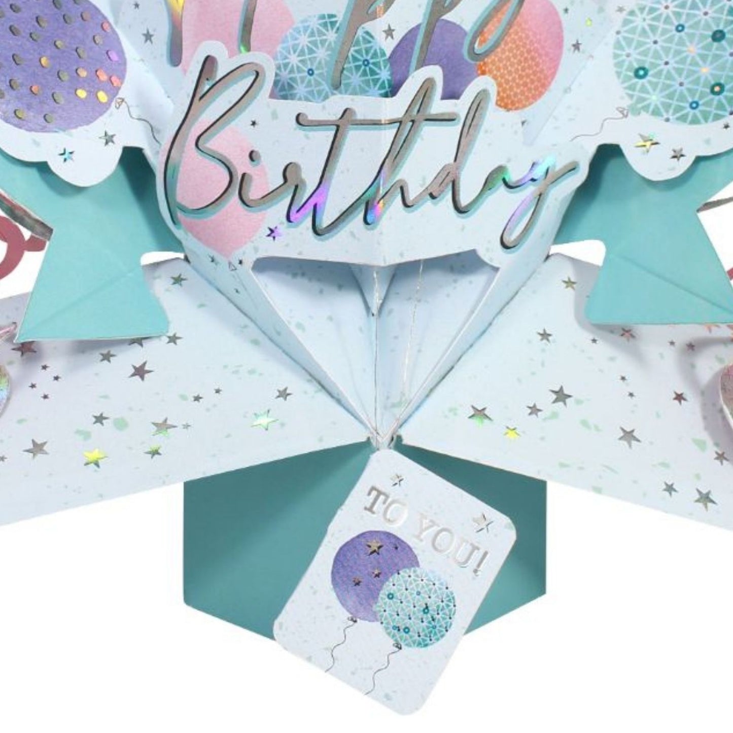 Happy Birthday To You Balloons Pop-Up Greeting Card
