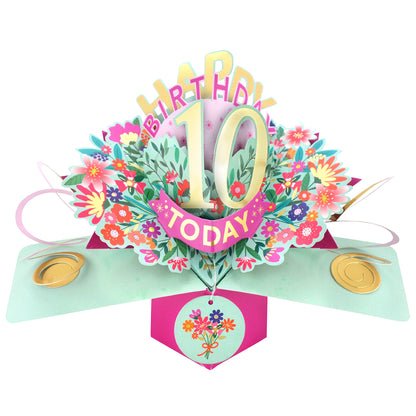 Happy 'Any Age' Birthday '10 To 109' Today Pop-Up Greeting Card