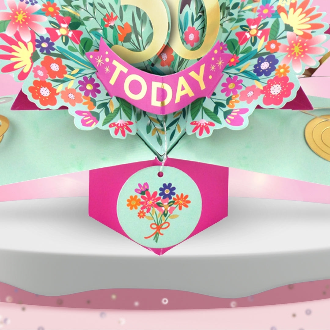 36th Birthday Card Pop Up 3D Happy Birthday Card Age 36 Today 3D For Her