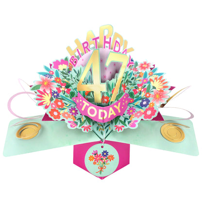 Happy 'Any Age' Birthday '10 To 109' Today Pop-Up Greeting Card