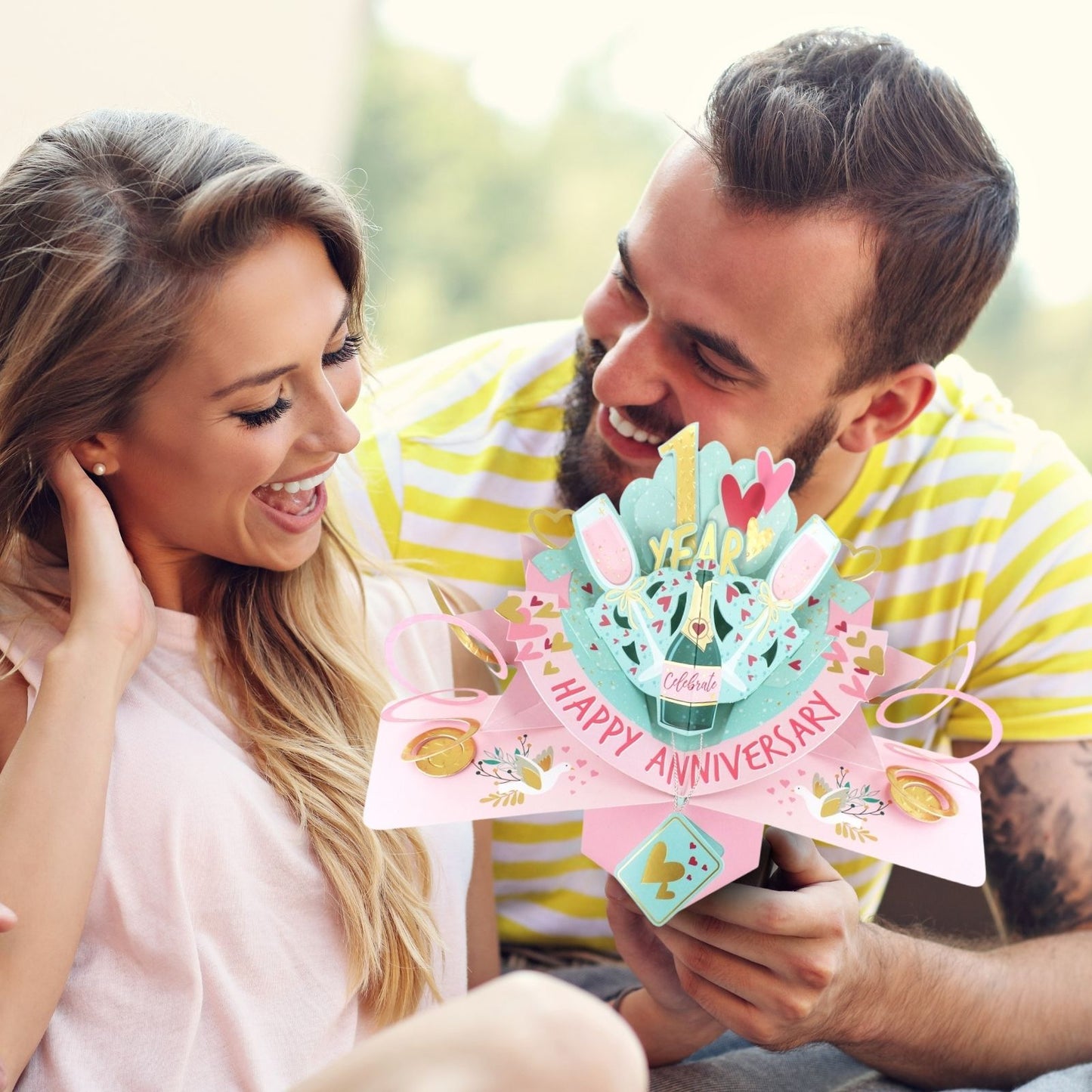 '1 To 80' Years Happy 'Every Milestone' Anniversary Pop-Up Greeting Card
