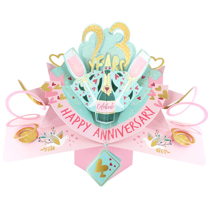 '1 To 80' Years Happy 'Every Milestone' Anniversary Pop-Up Greeting Card
