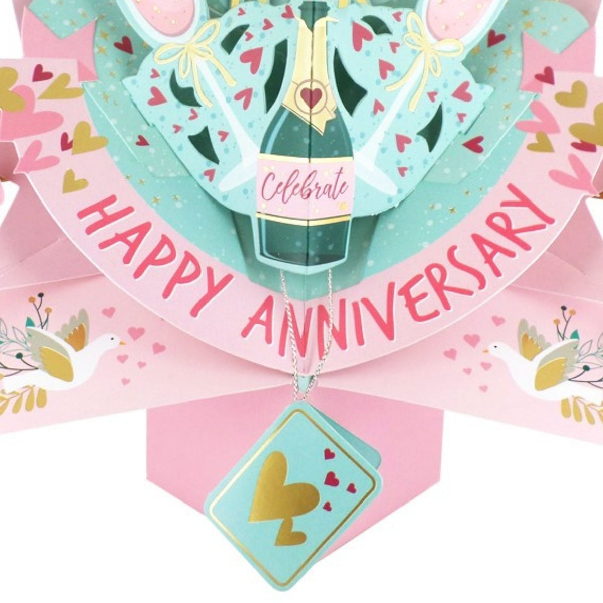 56th Wedding Anniversary Card Pop Up 3D Celebrating 56 Years Together