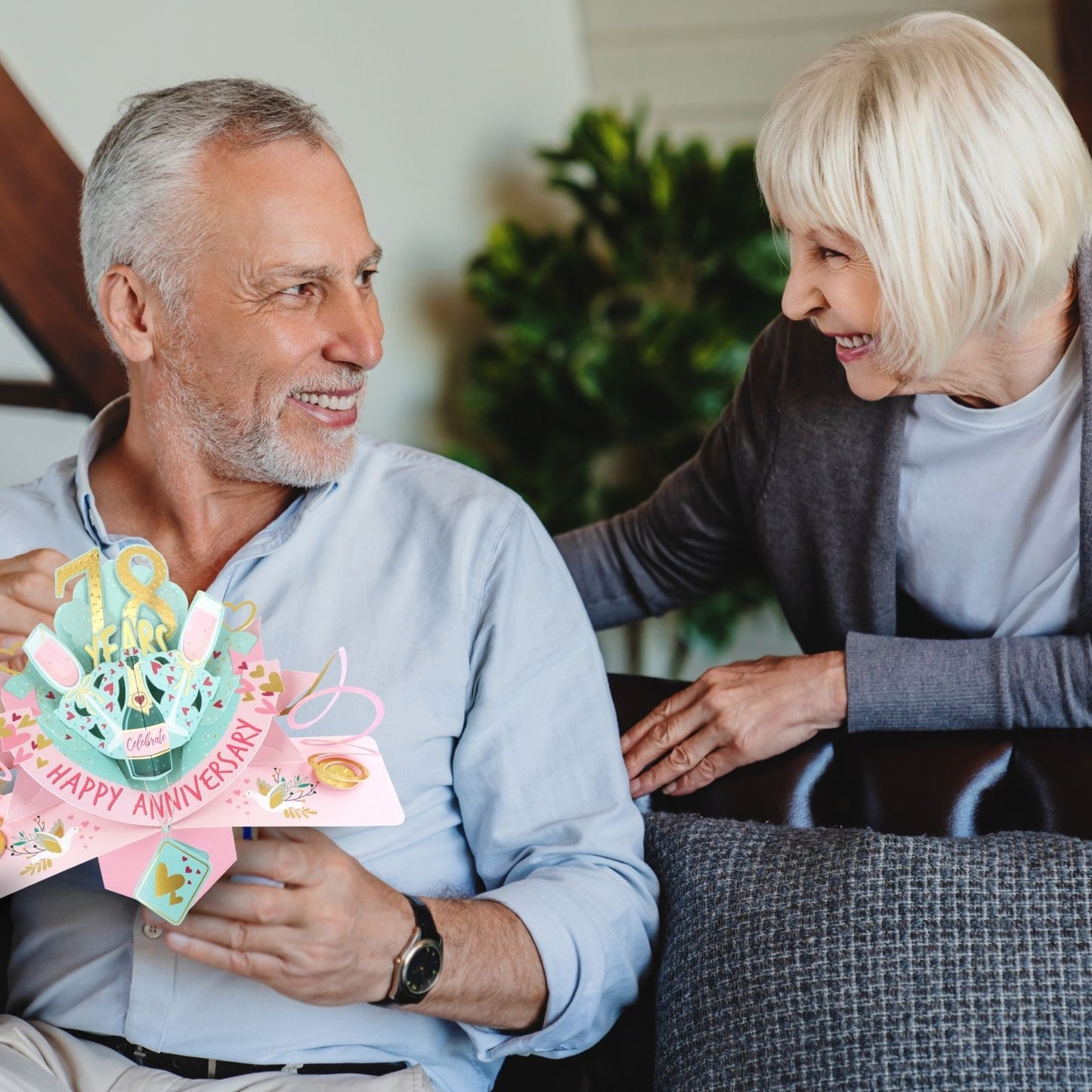 78th Wedding Anniversary Card Pop Up 3D Celebrating 78 Years Together