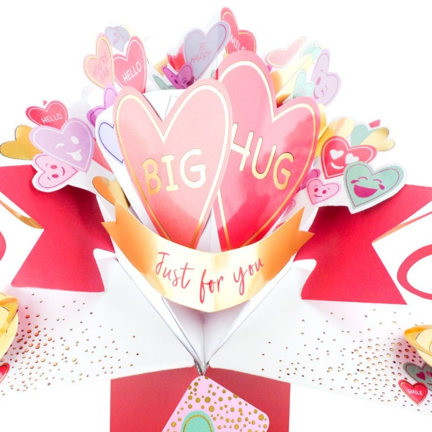 Big Hug Pop Up Greeting Card Love Heart Sweets Birthday Or Any Occasion