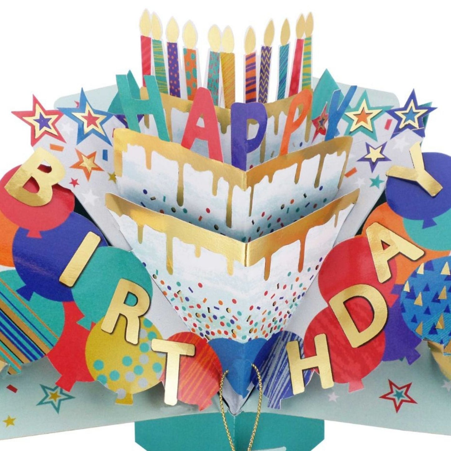 Pop Up Birthday Cake Card Happy Birthday Greeting Card