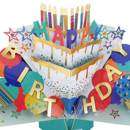 Pop Up Birthday Cake Card Happy Birthday Greeting Card