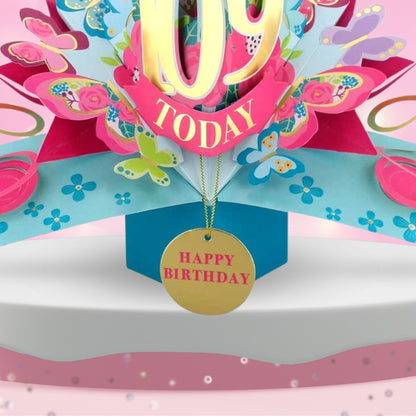 109 Today Happy 109th Birthday Pop Up Greeting Card