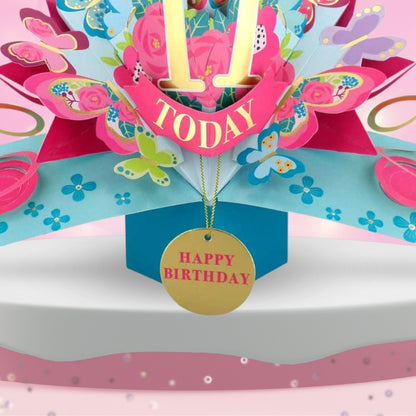 11 Today Happy 11th Birthday Pop Up Greeting Card