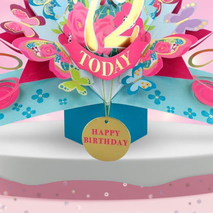 72 Today Happy 72nd Birthday Pop Up Greeting Card