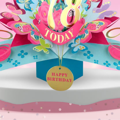 78 Today Happy 78th Birthday Pop Up Greeting Card