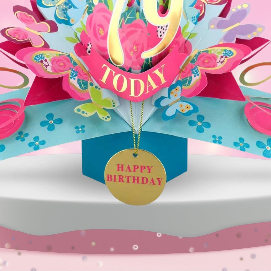 79 Today Happy 79th Birthday Pop Up Greeting Card