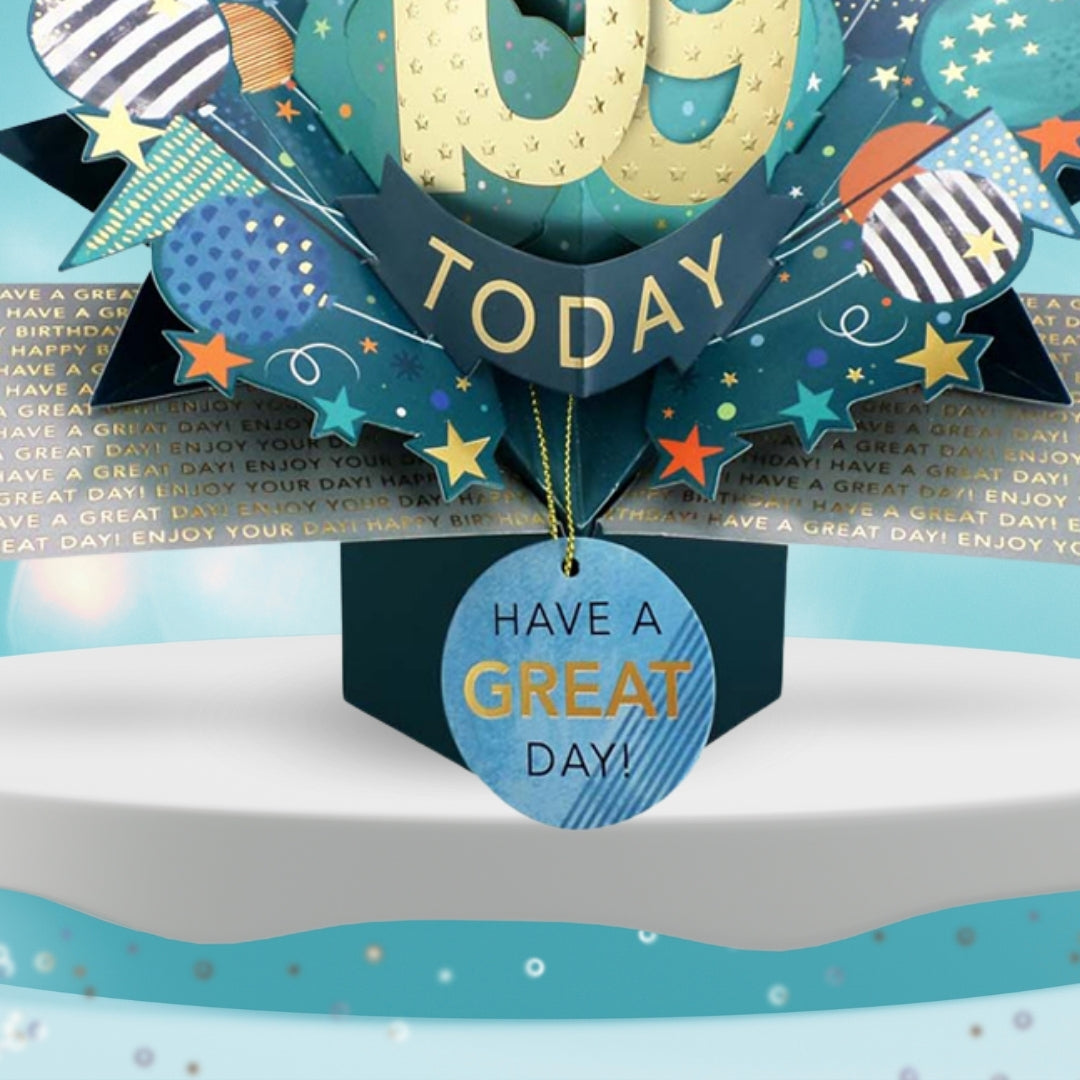 109 Today Happy 109th Birthday Pop Up Greeting Card