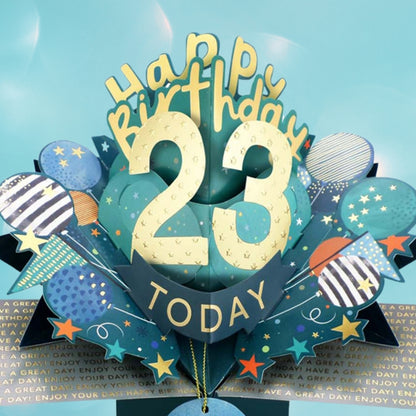 23 Today Happy 23rd Birthday Pop Up Greeting Card