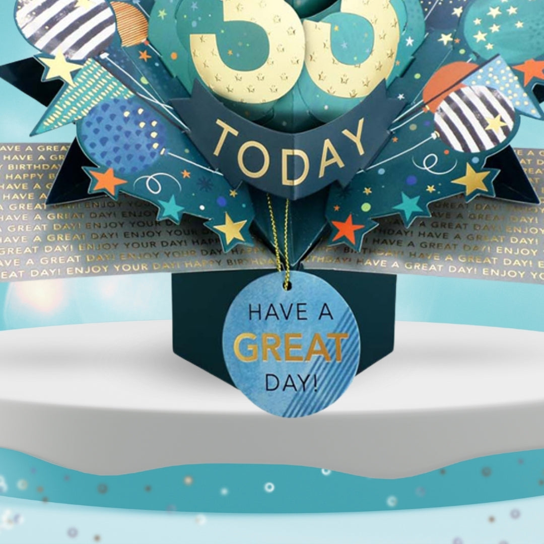 33 Today Happy 33rd Birthday Pop Up Greeting Card