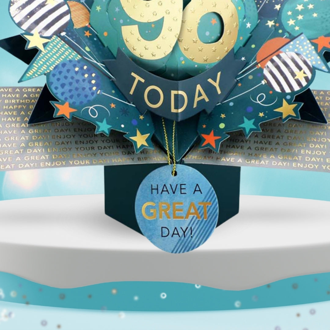 98 Today Happy 98th Birthday Pop Up Greeting Card