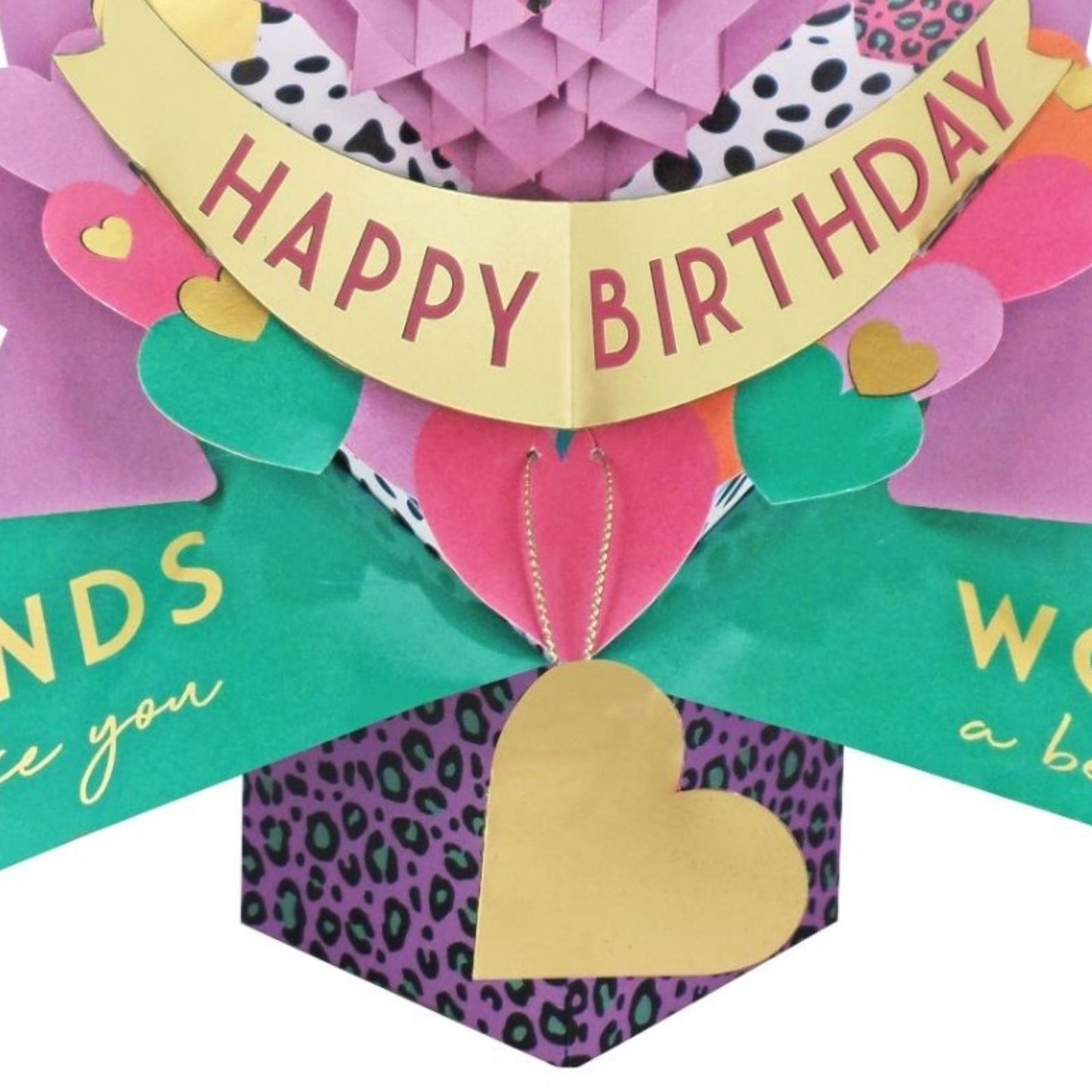 Friends Like You 3D Pop Up Birthday Greeting Card True Friend Love Hearts