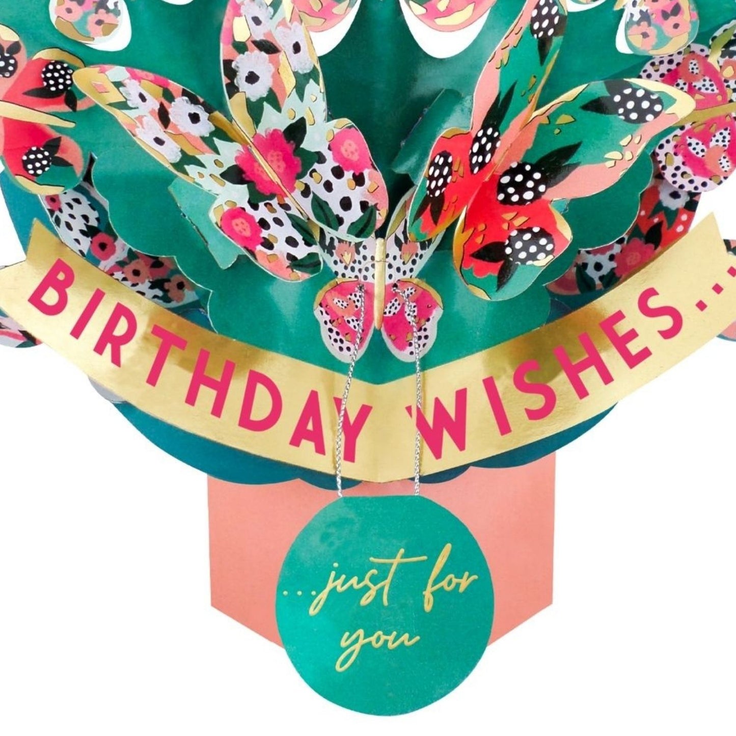 Butterfly Bouquet 3D Pop Up Birthday Greeting Card Whimsical Butterflies For Her