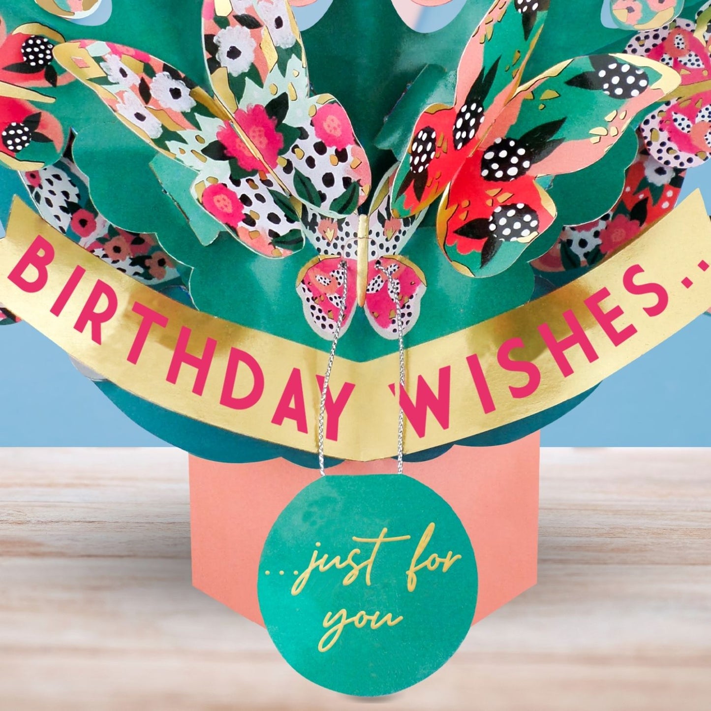 Butterfly Bouquet 3D Pop Up Birthday Greeting Card Whimsical Butterflies For Her