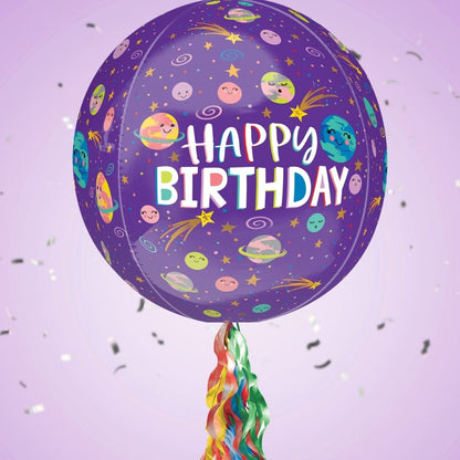 Grandson Birthday Space Pop Up Card & Floating Balloon In A Box Surprise