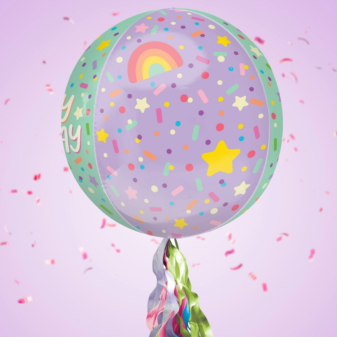 Girls 7th Birthday Pop Up Card & Floating Balloon In A Box Surprise