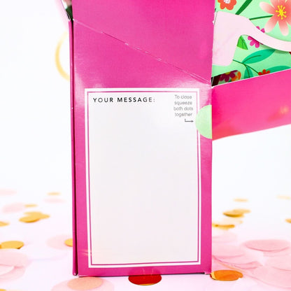 49th Birthday Pop Up Card & Floating Balloon In A Box Surprise For Her