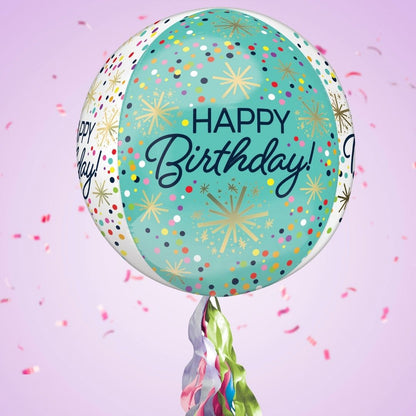 97th Birthday Pop Up Card & Floating Balloon In A Box Surprise For Her