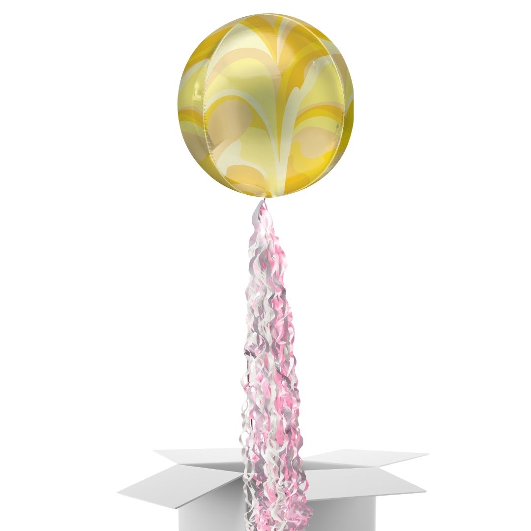 50 Years Happy 50th Anniversary Pop Up Card & Floating Balloon In A Box Surprise