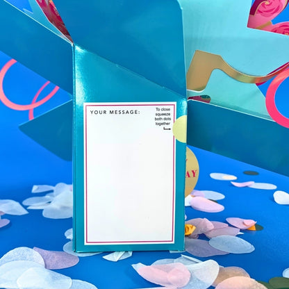 100th Birthday Pop Up Card & Floating Balloon In A Box Surprise Gift