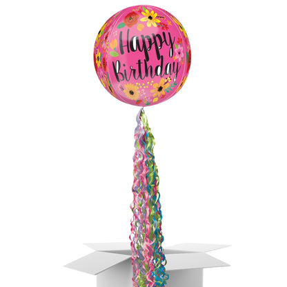 69th Birthday Pop Up Card & Floating Balloon In A Box Surprise Gift