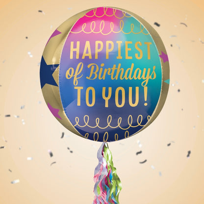 24th Birthday Pop Up Card & Floating Balloon In A Box Surprise Gift