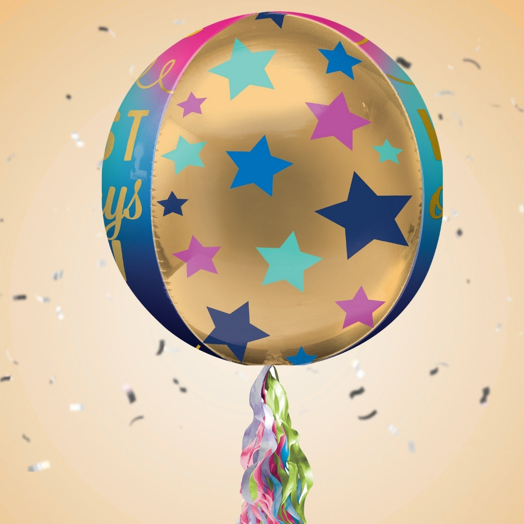24th Birthday Pop Up Card & Floating Balloon In A Box Surprise Gift